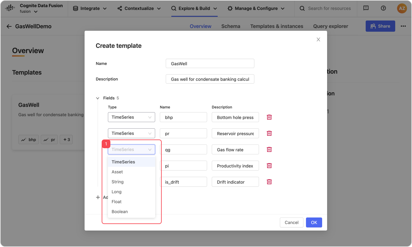 Create template UI